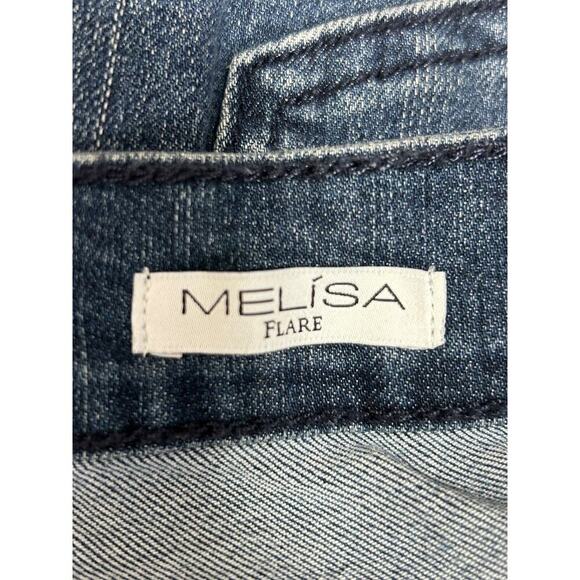 Sofia Jeans by Sofia Vergara Womens Size 18 Melisa High Rise Flare Blue Wide Leg - Picture 7 of 16